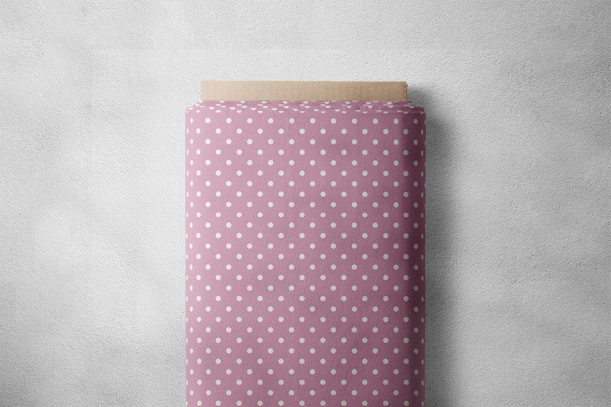 Purple Dragon Polka Dots Print
